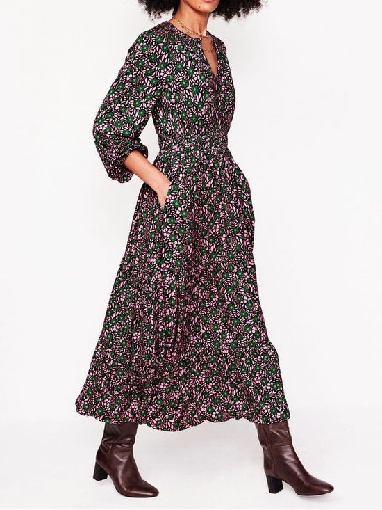 Boden Dresses & Skirts - Boden Smock Tiered Jersey Midi Dress US 8 Regular NEW